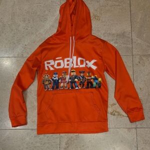 Unisex Orange Roblox Hoodie Size Medium